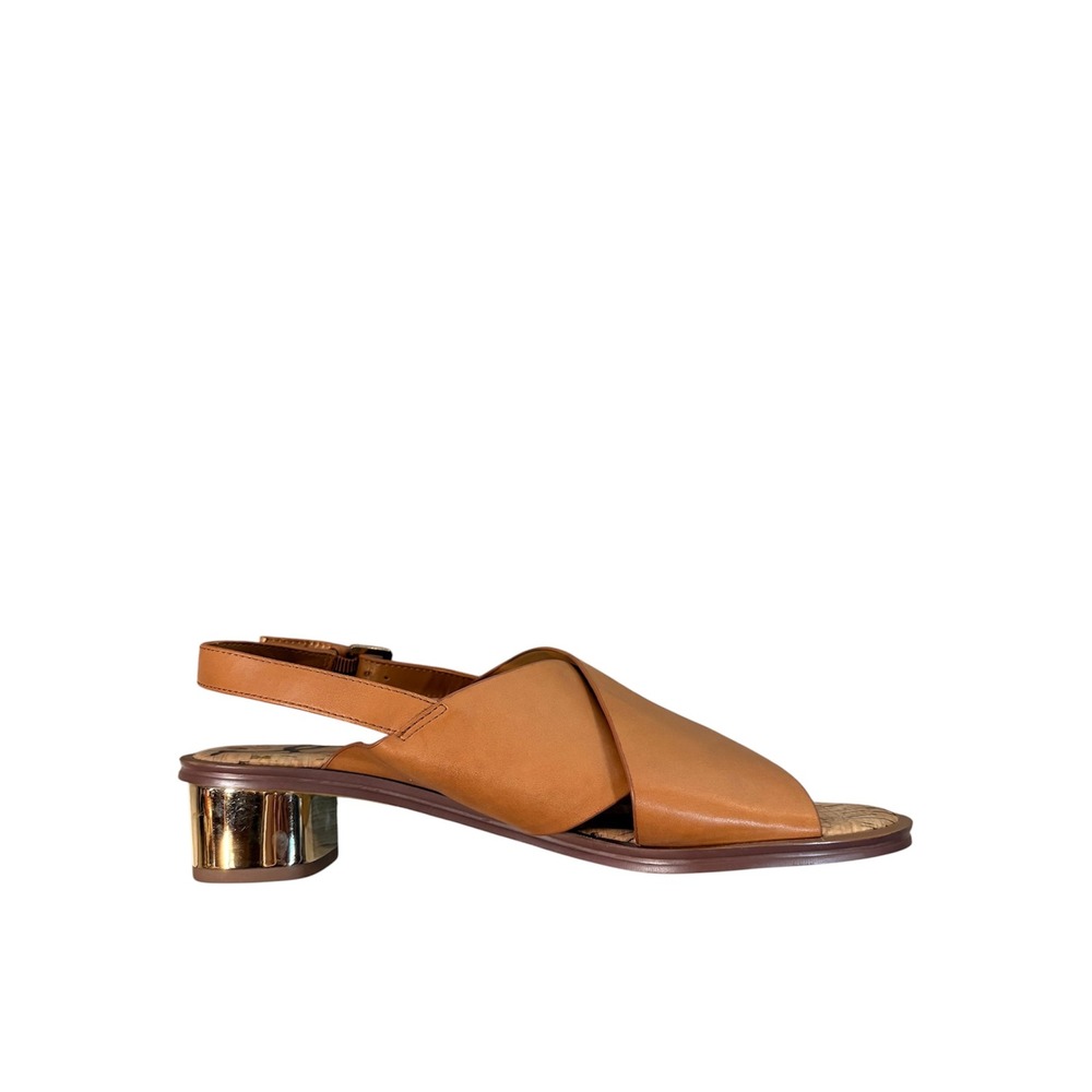 Sam‎ Edelman Torin Tan Sandals Women's 9.5 Open Toe Casual Chic Quiet Luxury